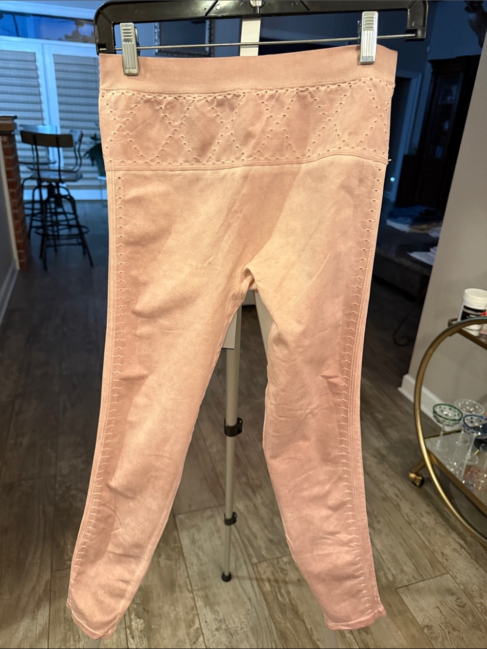 Fabletics Rose Pink High-Waist Knit Leggings